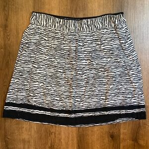 LOFT Animal Print Mini Skirt - Size 2